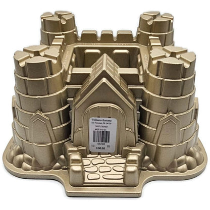 Castle Bundt Cake Pan 10 Cups Non Stick Gold Tone Williams Sonoma Nordic Ware