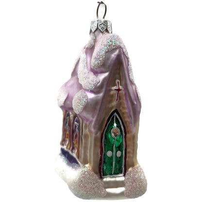 Christopher Radko Midnight Mass Chapel Church Christmas Tree Ornament 94-913-3