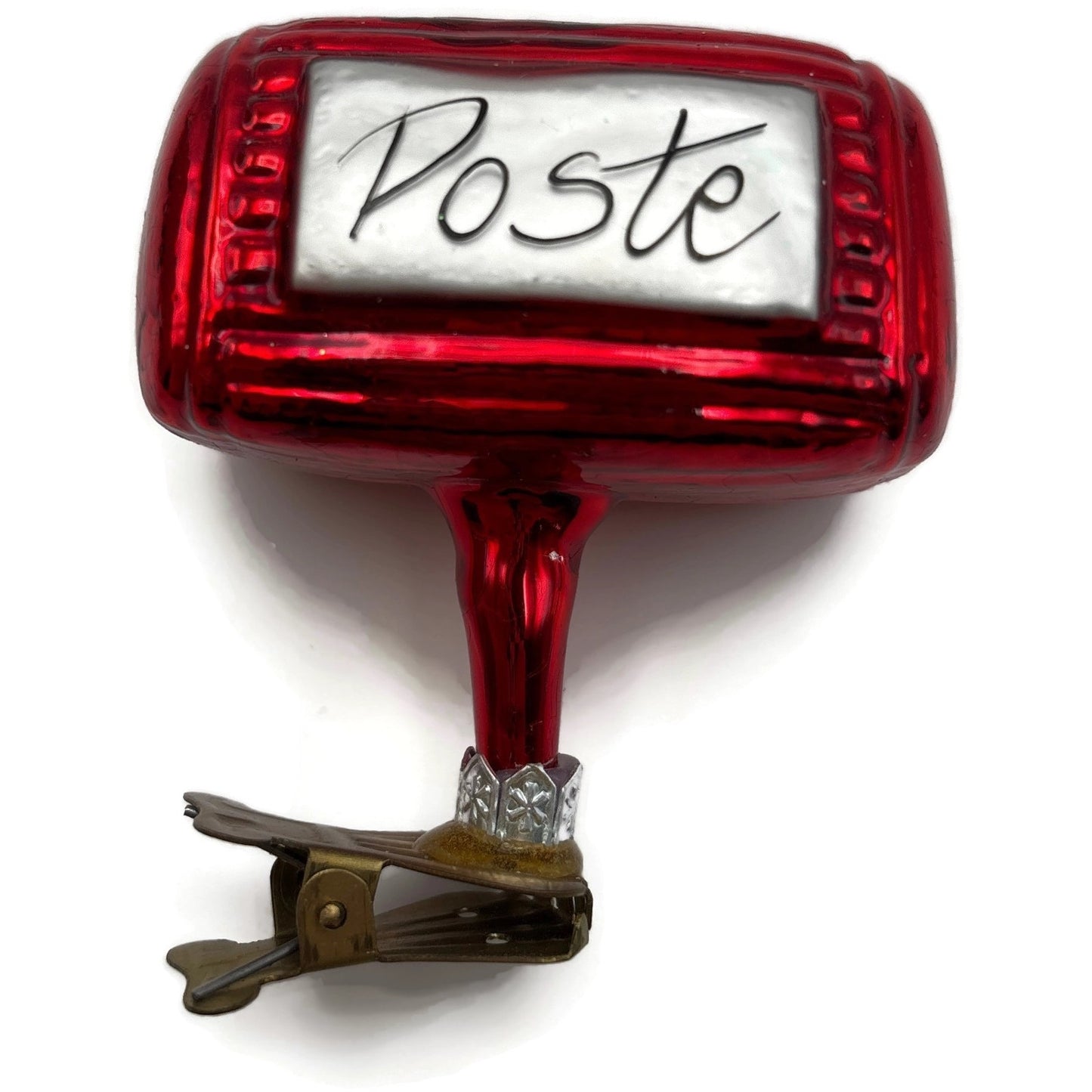 Patricia Breen Le Postal Box Red Valentines Clip On Christmas Tree Ornament