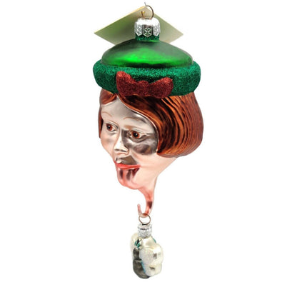 Patricia Breen I Don't Know Why Green Hat Fly 2 Part Christmas Tree Ornament