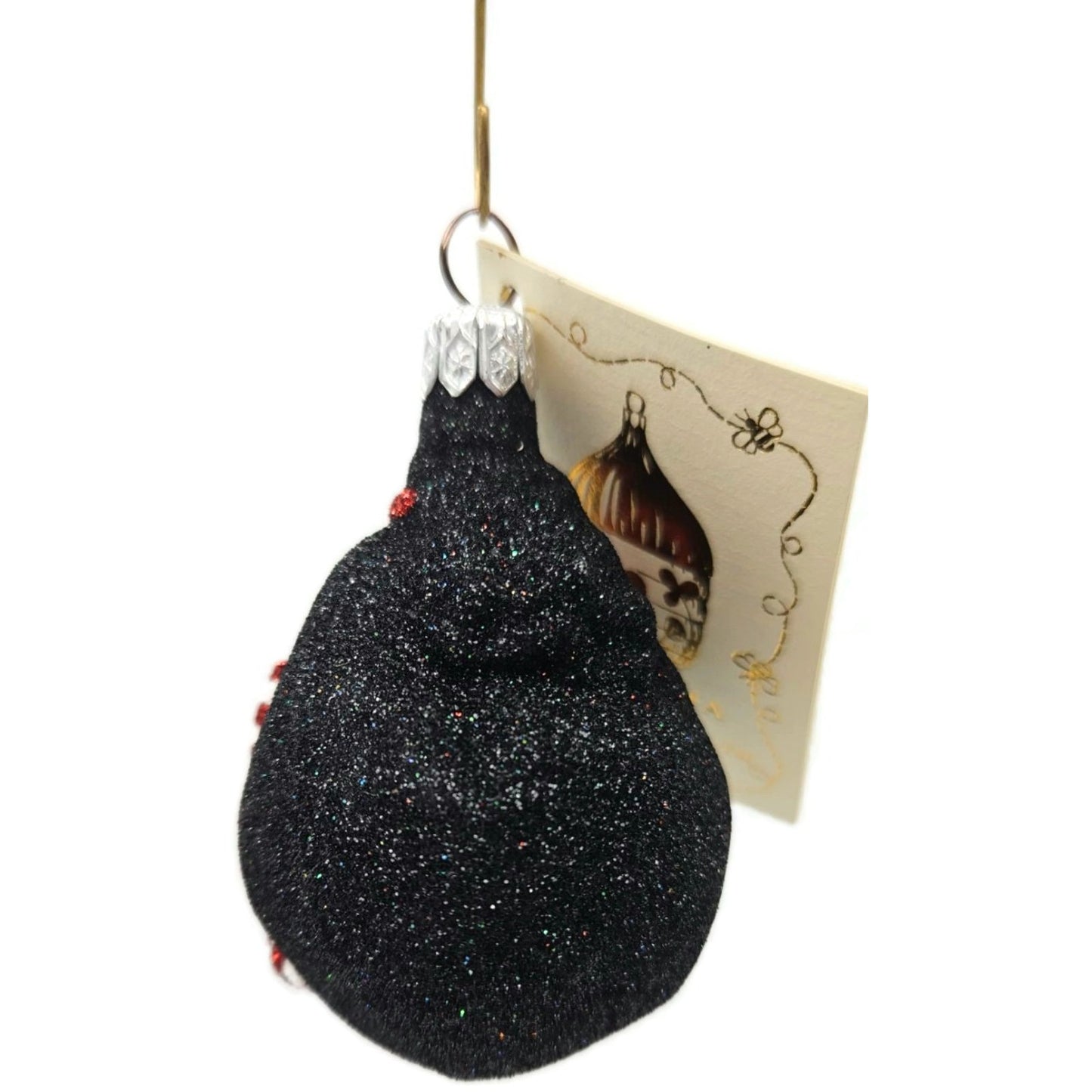 Patricia Breen Peppermint Sack Black Candy Canes Christmas Tree Ornament CATZ