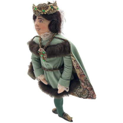 Gladys Boalt Prince Snow White and Seven Dwarfs Fabric Christmas Ornament Signed