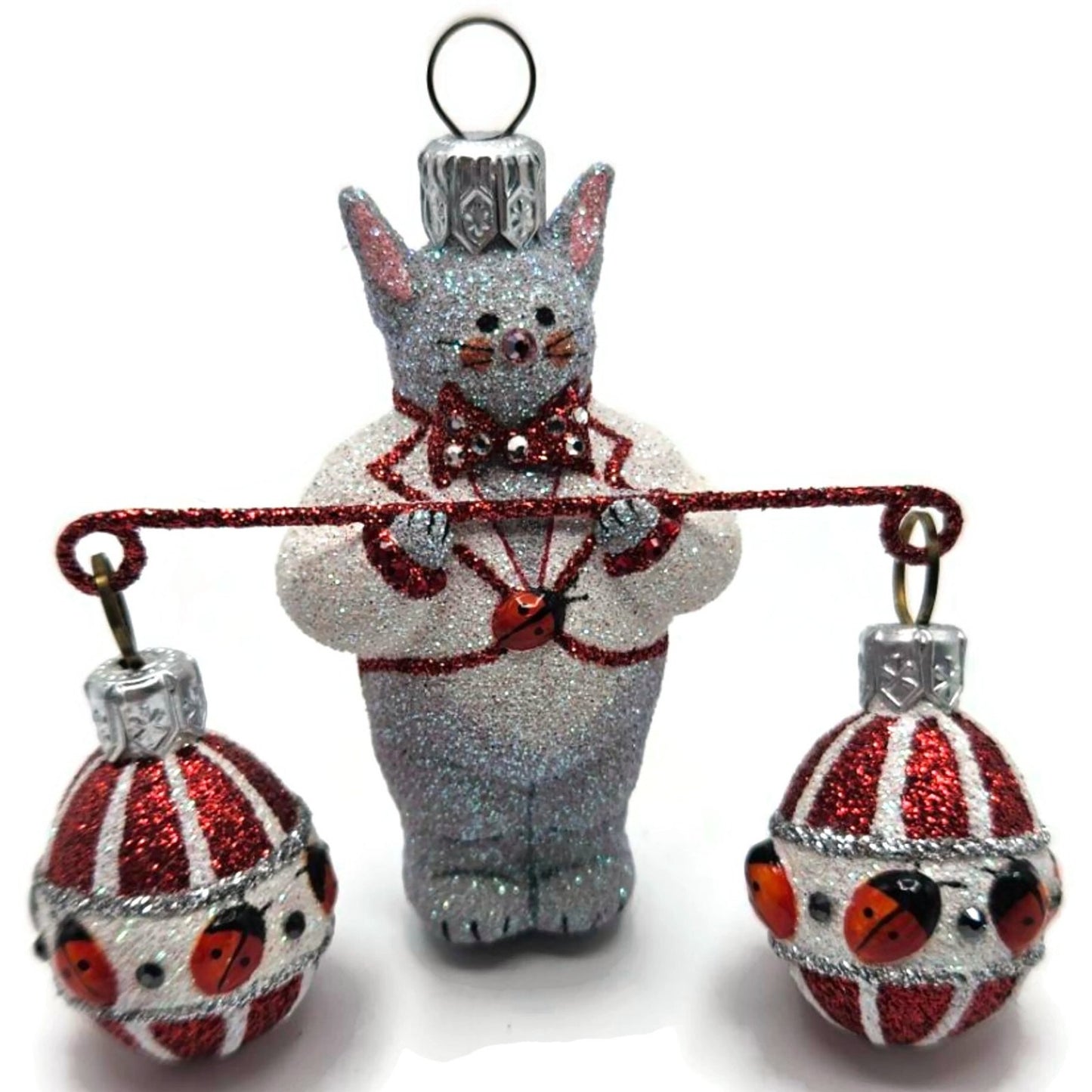 Patricia Breen Bunny Balance Ladybugs Mini Eggs Easter Christmas Tree Ornament
