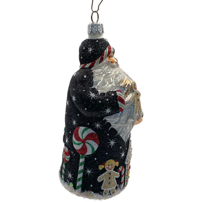 Patricia Breen Ornament Torun Santa Black Candy Canes Gingerbread Christmas Tree