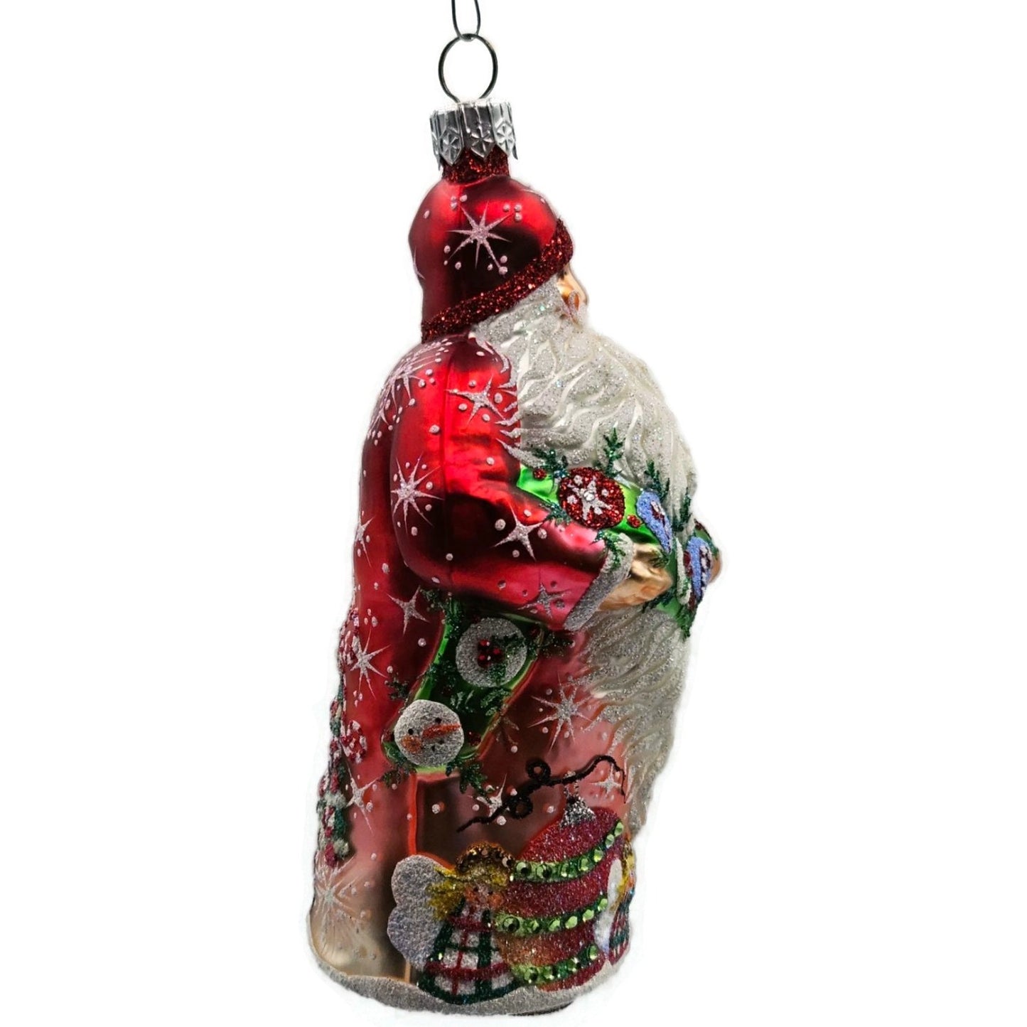 Patricia Breen Karas Santa Claus Red Angels Snowman Christmas Ornament Candy