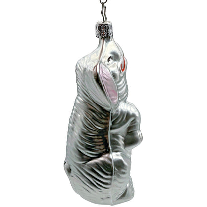 Jumbo Elephant Circus Inge Glass Ornament Silver Old World Christmas Tree German