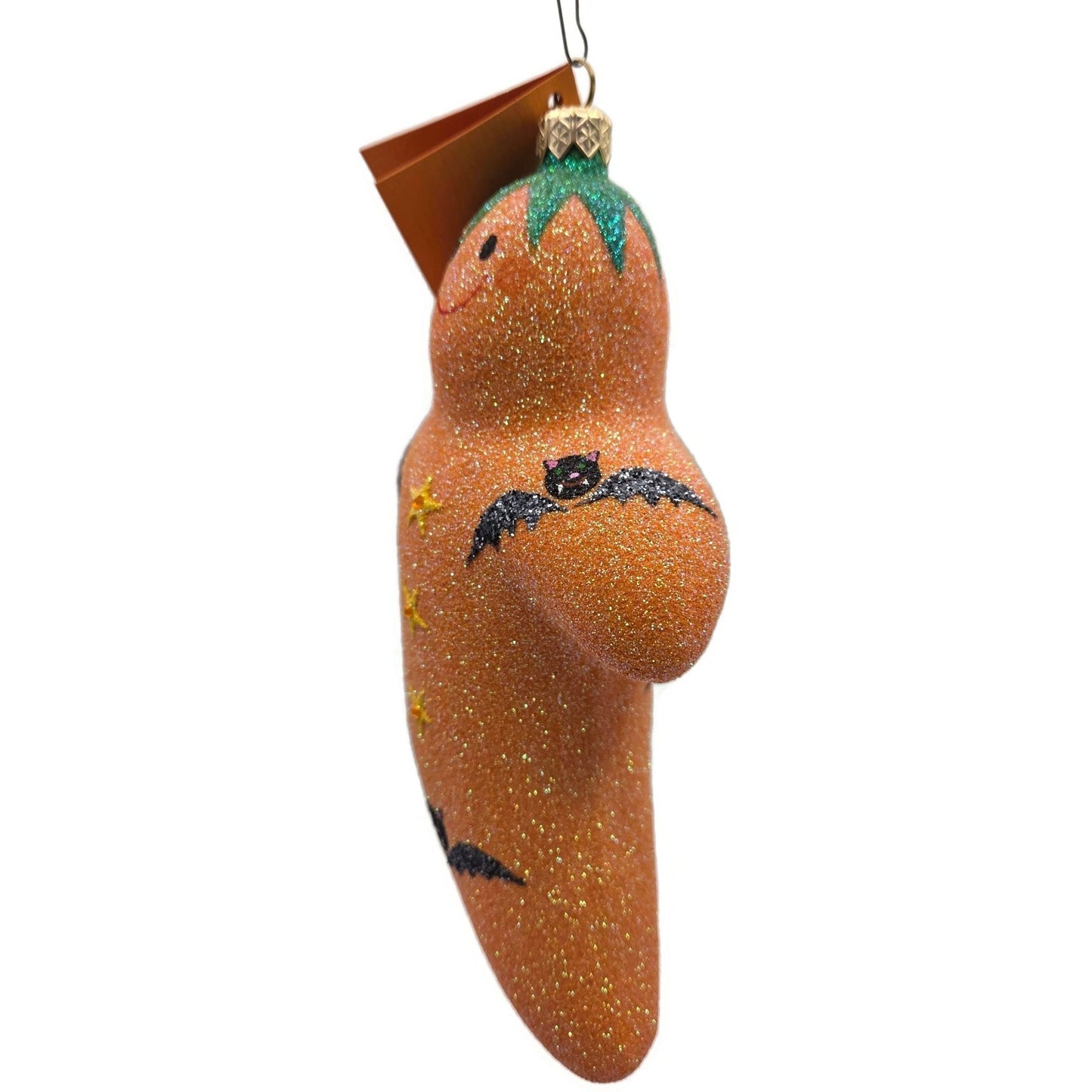 Patricia Breen Very Grand Ghost Orange Bats Stars Halloween Christmas Ornament