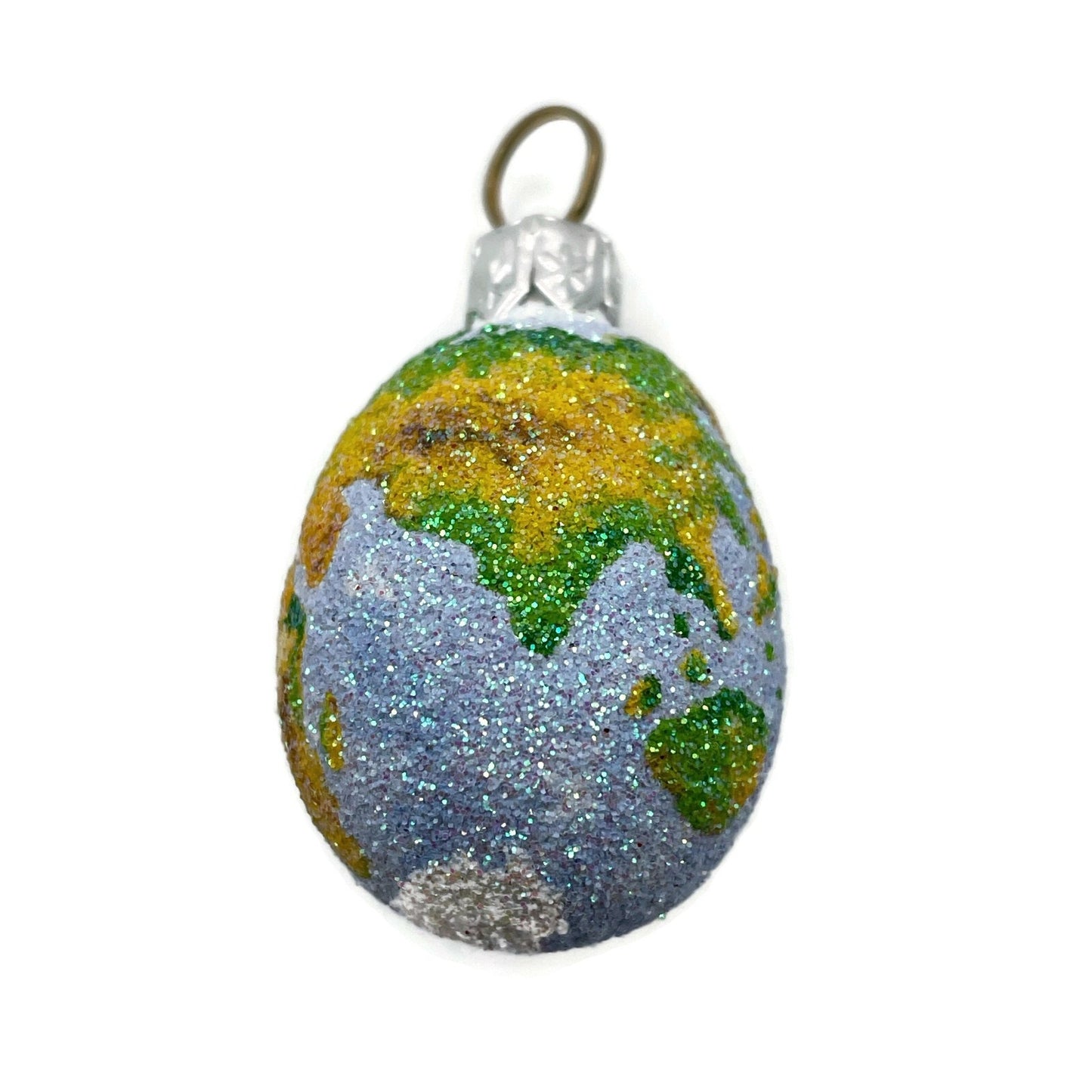 Patricia Breen Miniature Egg Worldly Earth Globe Easter Christmas Ornament 2731