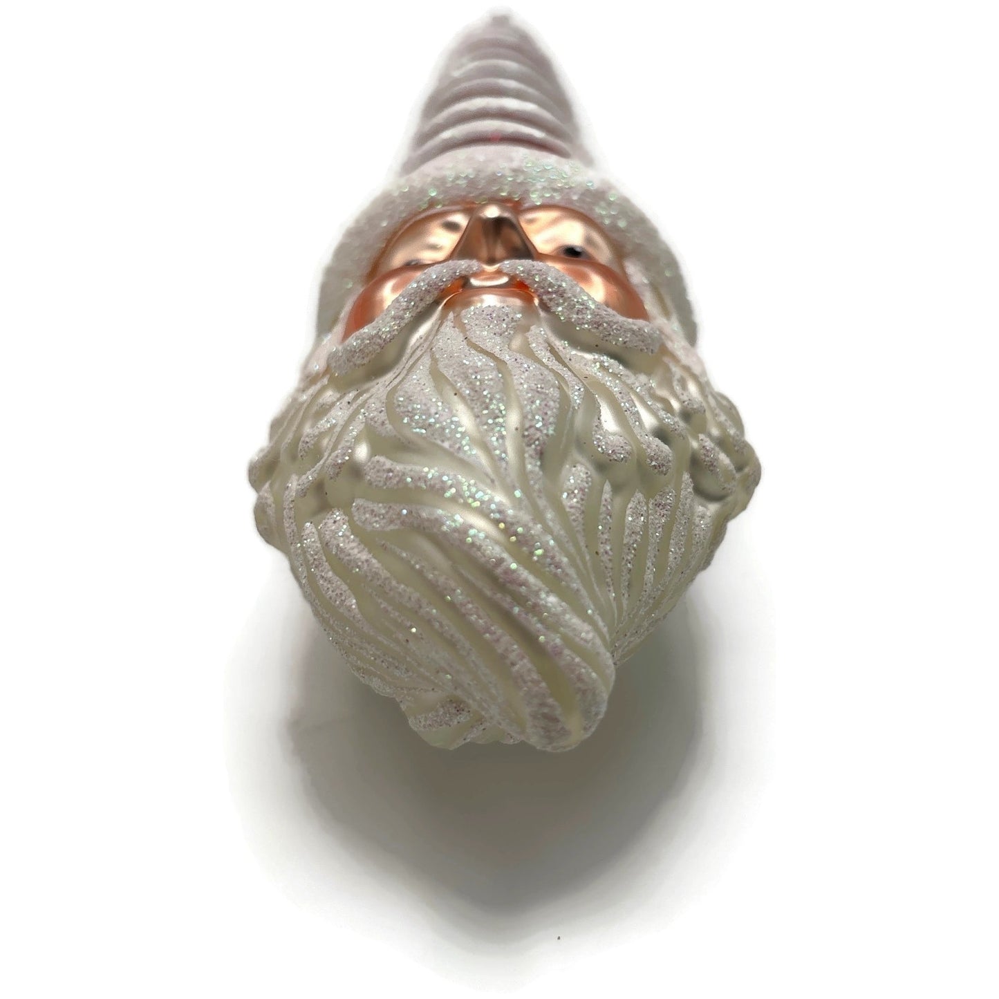 Patricia Breen Sucre Santa Claus Red White Peppermint Striped Christmas Ornament