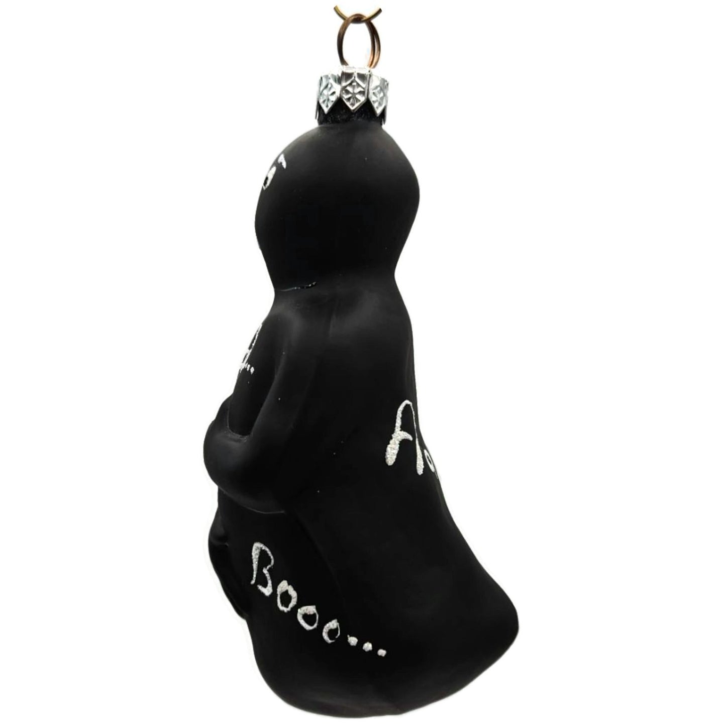 Patricia Breen Oscar Ghost Black Matte Halloween Christmas Tree Ornament