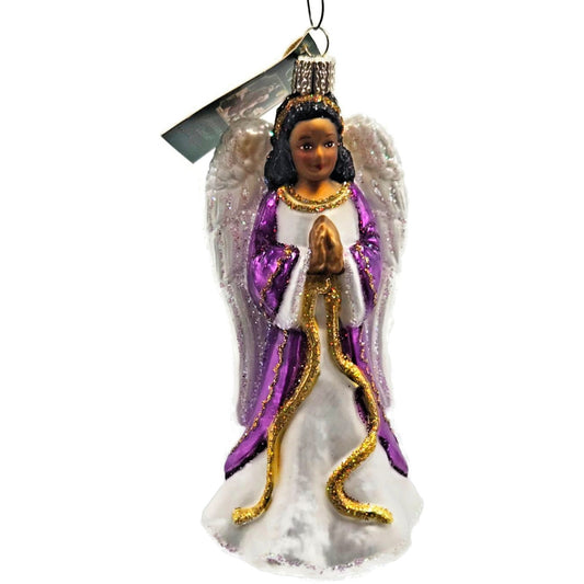 Kecia Great Joy Angel White Wings Old World Christmas Tree Ornament OWC