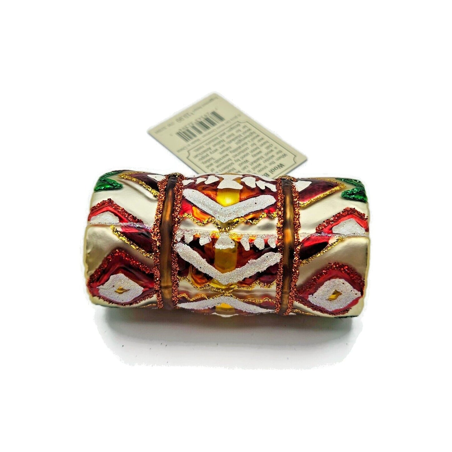 Old World Christmas Wool Blanket Native American Design Christmas Tree Ornament