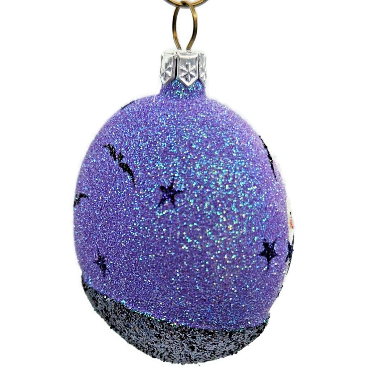 Patricia Breen Mount Auburn Medallion Graveyard Ghost Purple Halloween Ornament
