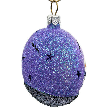 Patricia Breen Mount Auburn Medallion Graveyard Ghost Purple Halloween Ornament