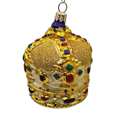 Patricia Breen Cracovian Crown Gold Glittered Christmas Holiday Tree Ornament