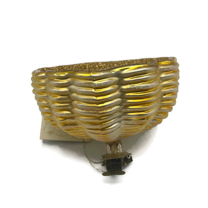 Patricia Breen Bird Egg Nest Gold Clip On Easter Christmas Tree Ornament Rare