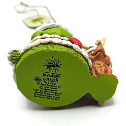 Jim Shore Dr. Seuss Grinch Gnome with Max Dog Enesco Christmas Ornament 6015228