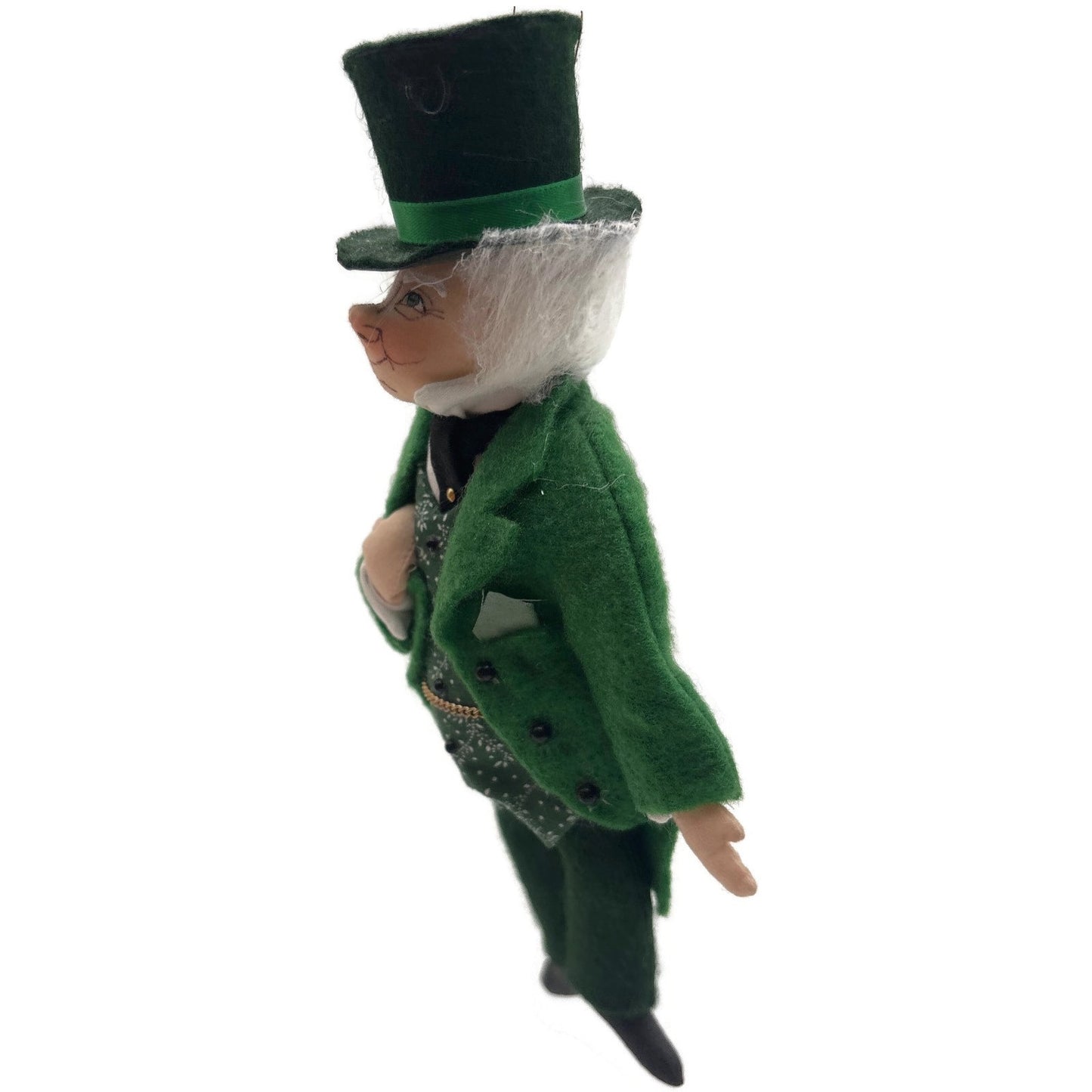 Gladys Boalt Wizard from Wizard Of Oz Handmade Fabric Christmas Ornament Signed