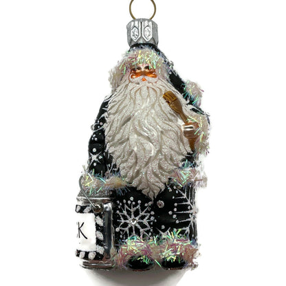 Patricia Breen Toys to Paint Black Santa Claus Christmas Holiday Tree Ornament