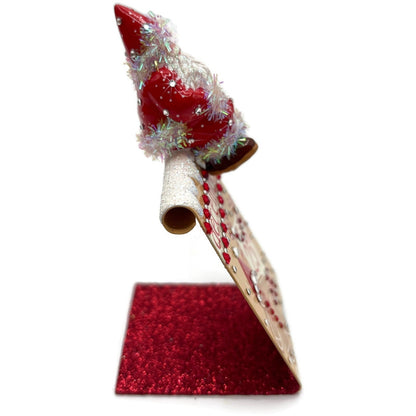 Patricia Breen Christmas Is Here Gingerbread Santa Snowflakes Standing Ornament