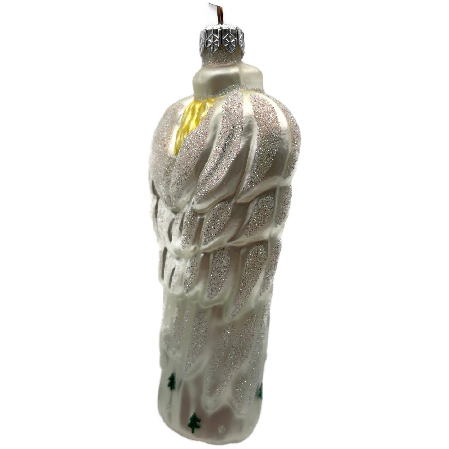 Patricia Breen Noel Angel Pearl White Yellow Green Christmas Tree Ornament