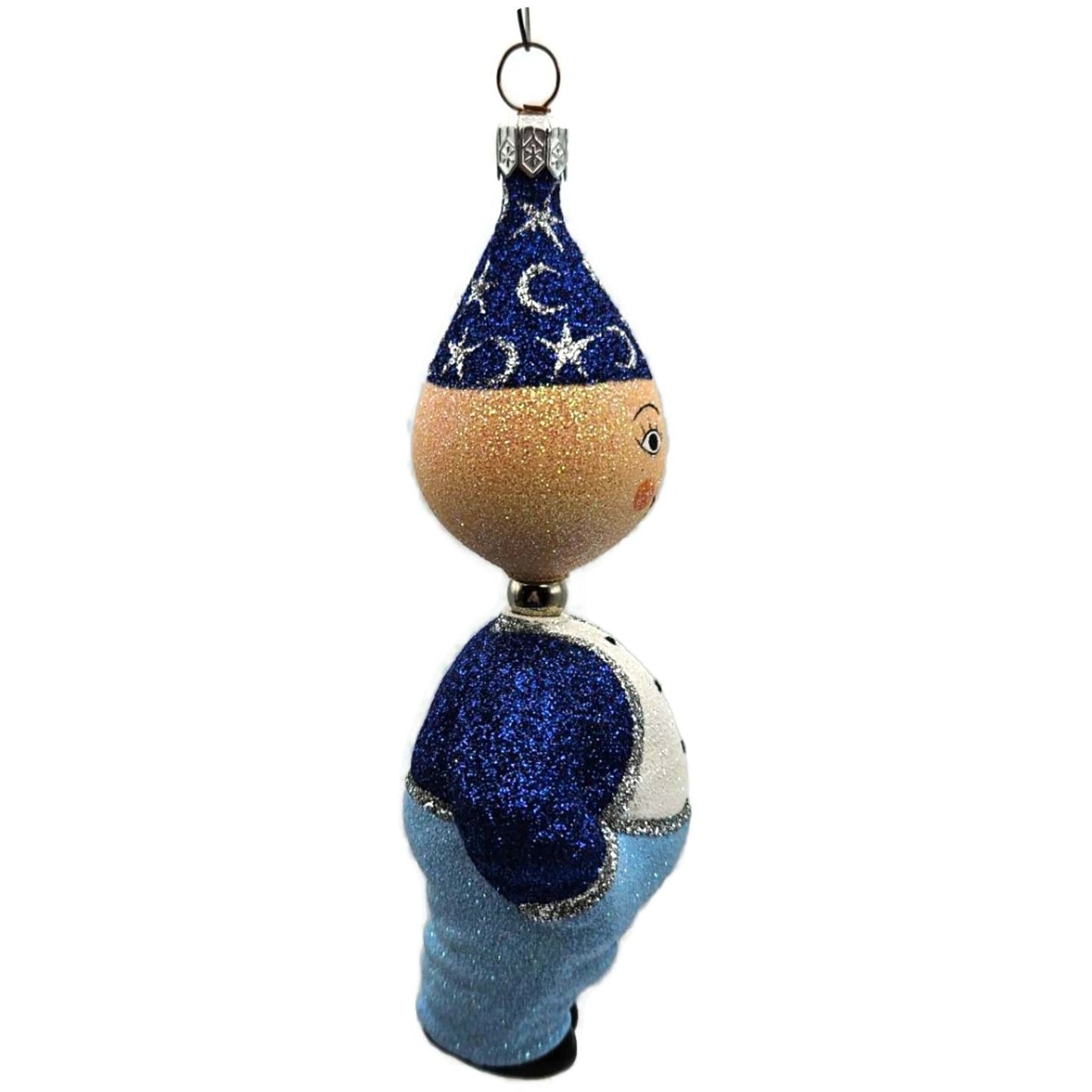 Patricia Breen Trick Or Treaters Wiz Moon Stars Glass Halloween Ornament 2282
