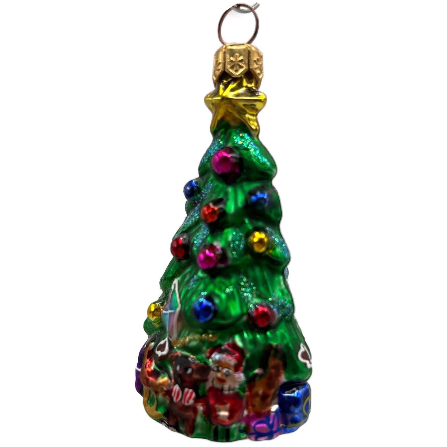Christopher Radko Spruced Up Spruce Little Gems Holiday Glass Ornament 97-152-0