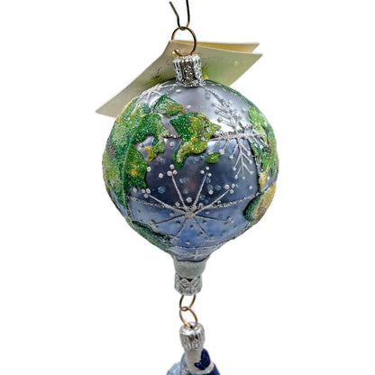 Patricia Breen Ornament As Above So Below Santa Balloon Globe Earth Christmas