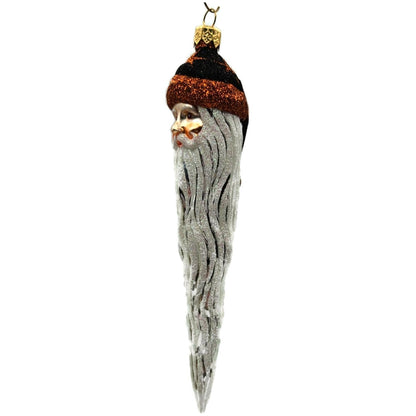 Patricia Breen Santa Icicle Halloween Black Orange Stars Christmas Tree Ornament