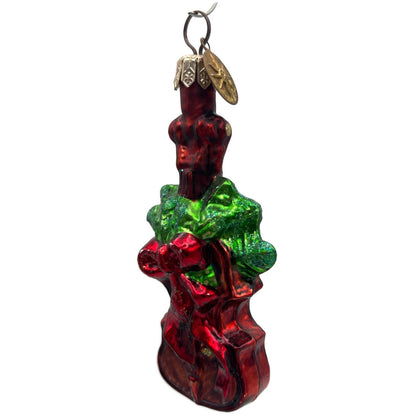 Christopher Radko Holiday Violin Gem Red Christmas Tree Ornament 00-517-0