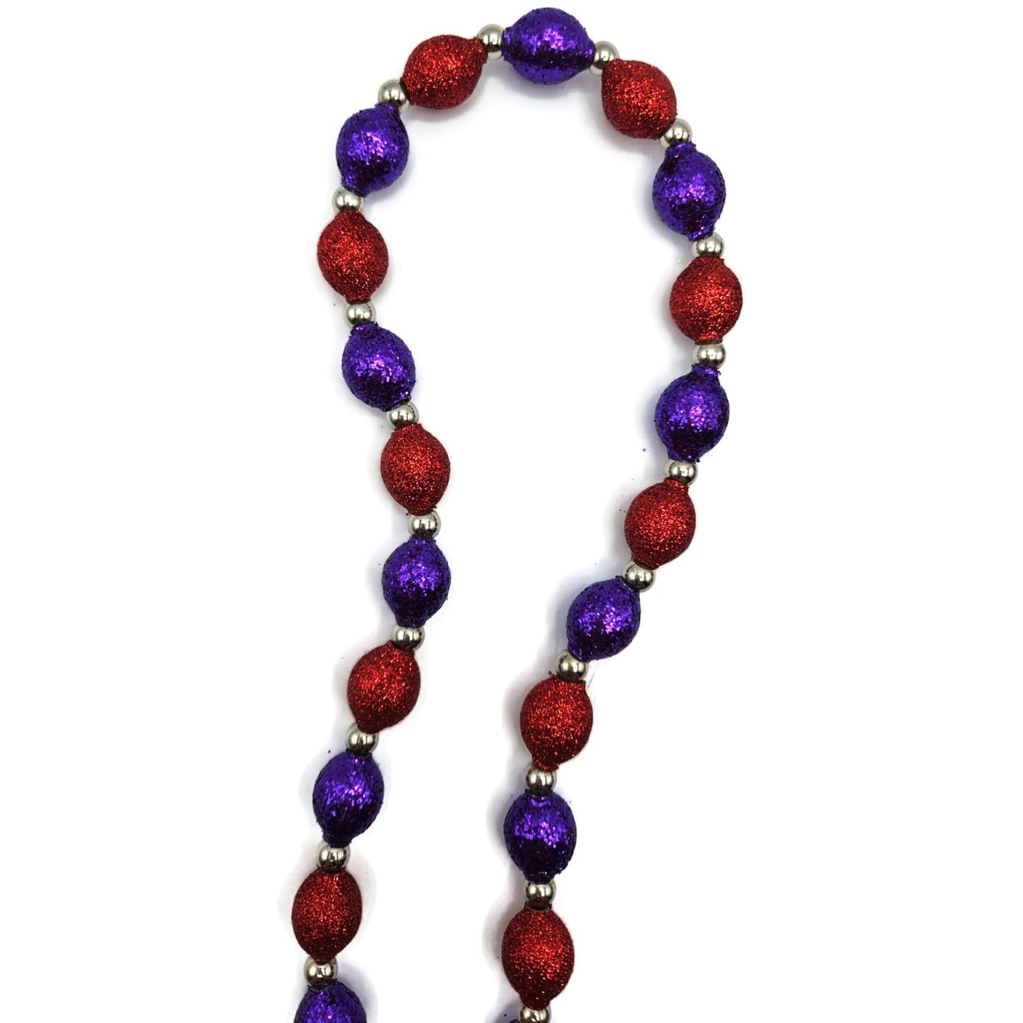 Patricia Breen Garland 2-Decorate Red Purple Beaded Christmas Halloween Ornament
