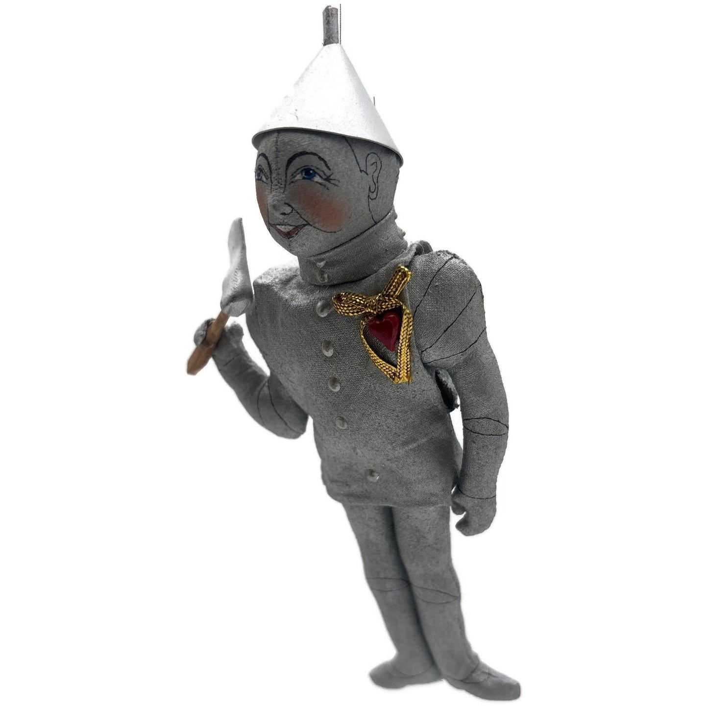 Gladys Boalt Tin Man Wizard Of Oz Handmade Fabric Christmas Tree Ornament Signed