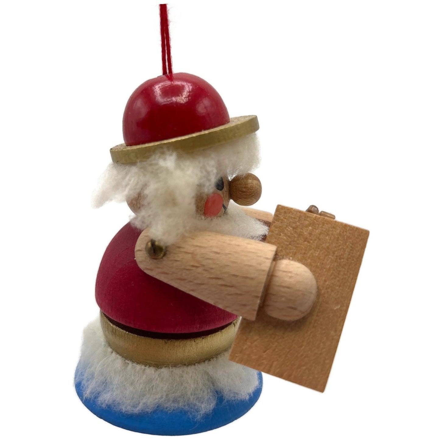 Steinbach St Peter German Wooden Christmas Ornament Red Gold Vintage