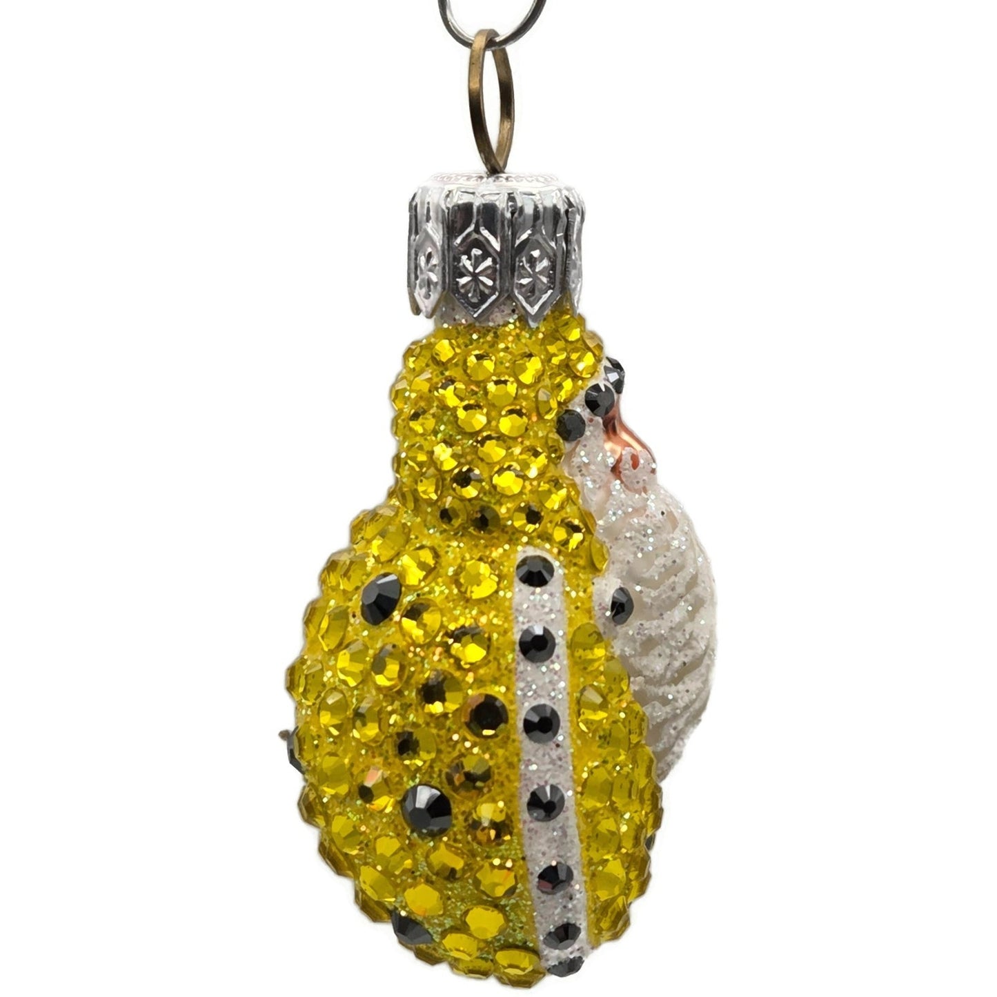 Patricia Breen Ladybug Noel Yellow Jeweled Polka Dots Spring Christmas Ornament