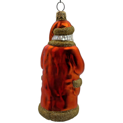 Patricia Breen Trustee Garden Santa Claus Orange Spring Christmas Tree Ornament