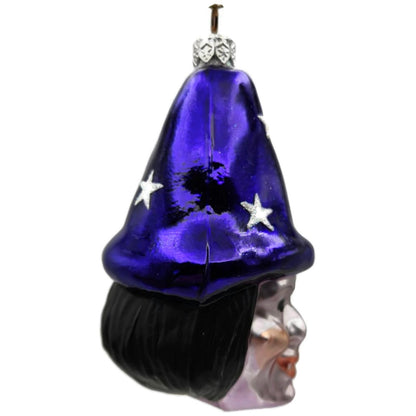 Patricia Breen Witch Hazel Lavender Face Purple Stars Halloween Ornament CATZ