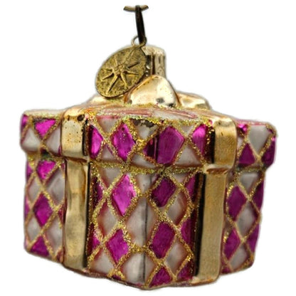 Christopher Radko Pretty Paper Gem Little Gems Pink Christmas Ornament 00-516-0