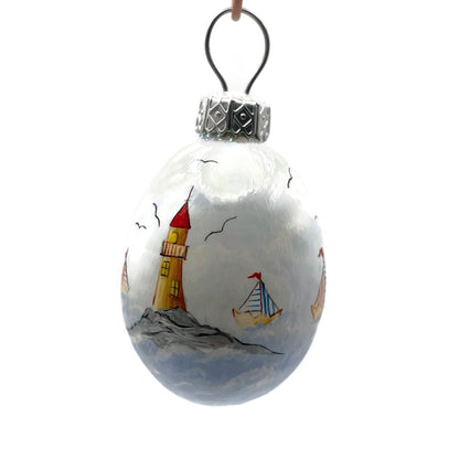 Patricia Breen Miniature Egg Surprise Bunny Beacon Striped Easter Ornament 3405