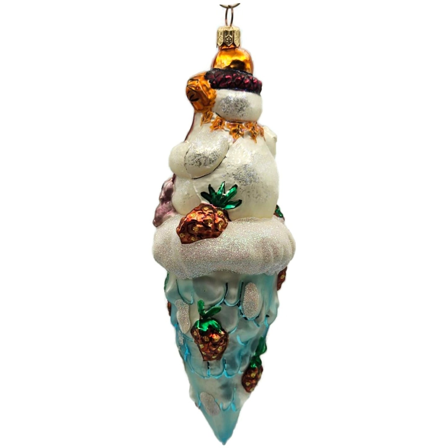 Christopher Radko Carlton Cicle Snowman Christmas Tree Ornament 99-714-0