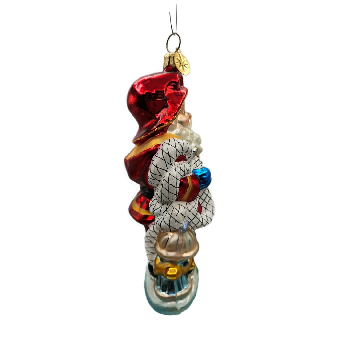 Christopher Radko Red Hot Fireman Santa Claus Christmas Tree Ornament 01-0768-0
