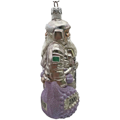 Patricia Breen Millennium Santa Claus Lavender Bag 2000 Christmas Ornament CATZ