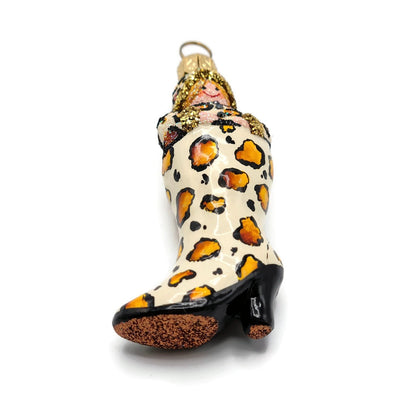 Patricia Breen Best Foot Forward Leopard Animal Christmas Tree Holiday Ornament