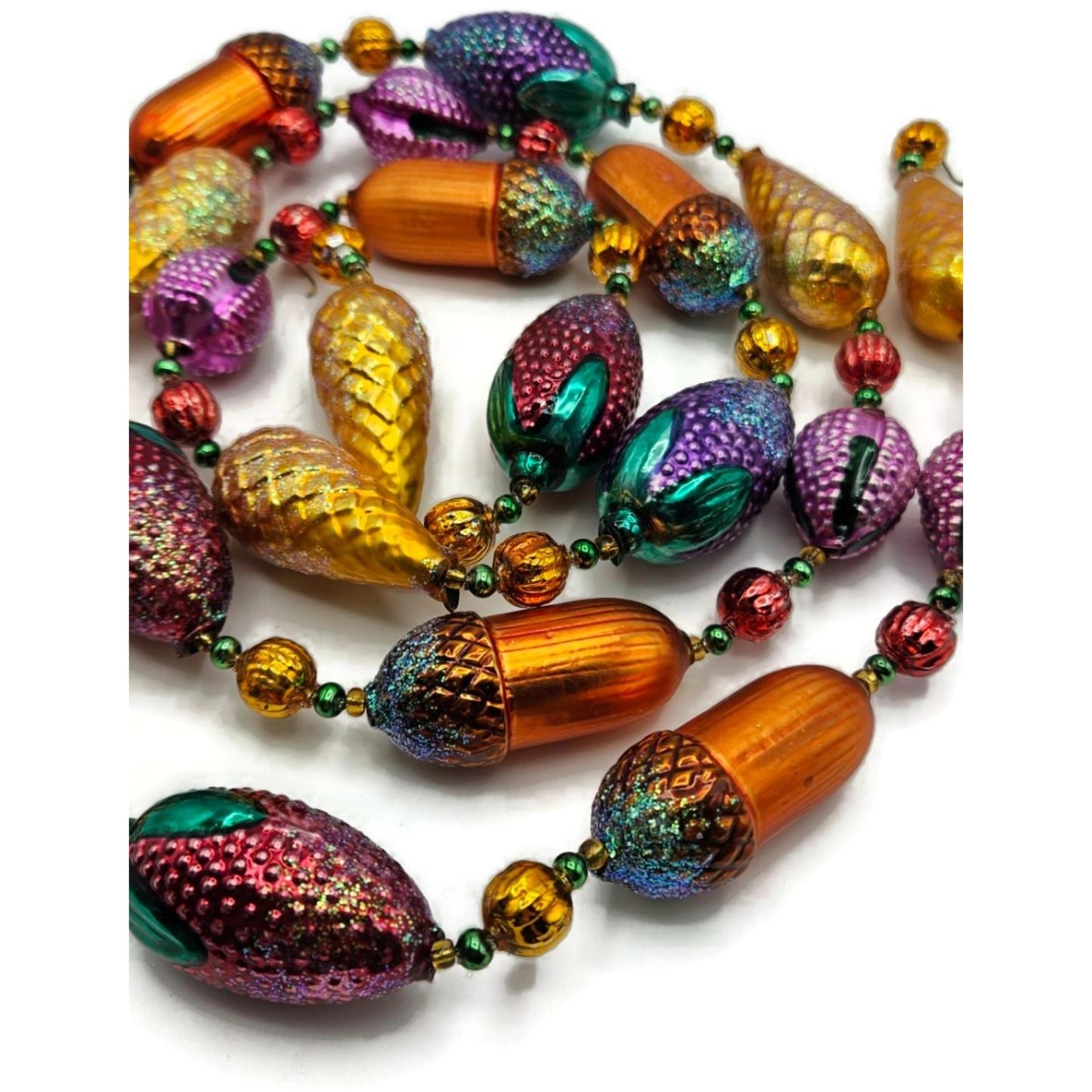 Christopher Radko Nuts and Berries Acorns Pinecones Christmas Garland 93-064-0