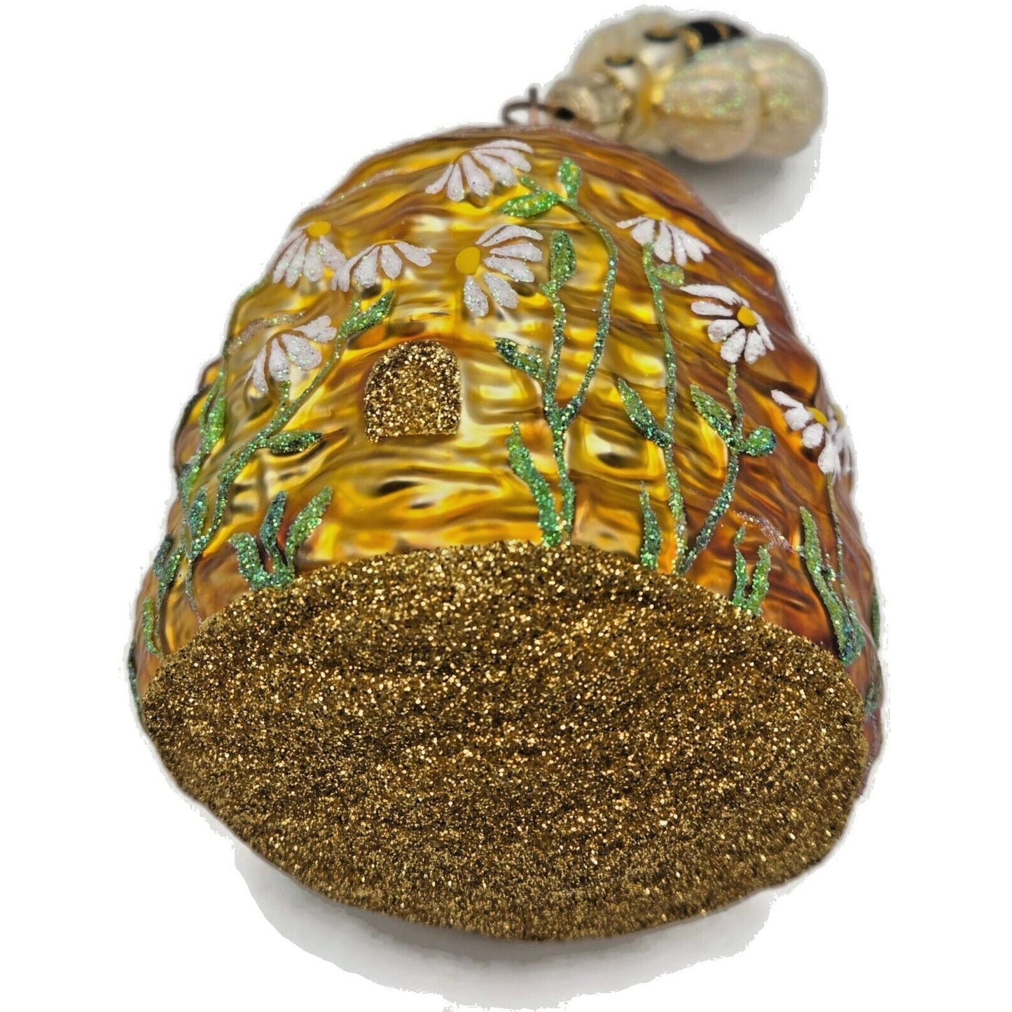 Patricia Breen Devonshire Beeskep Bees Flowers Gold Spring Christmas Ornament