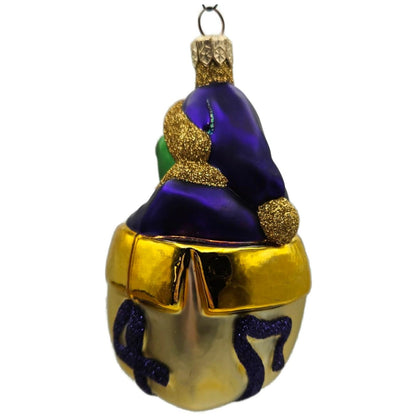 Patricia Breen Mmmonster Present Purple Gold Green Christmas Tree Ornament