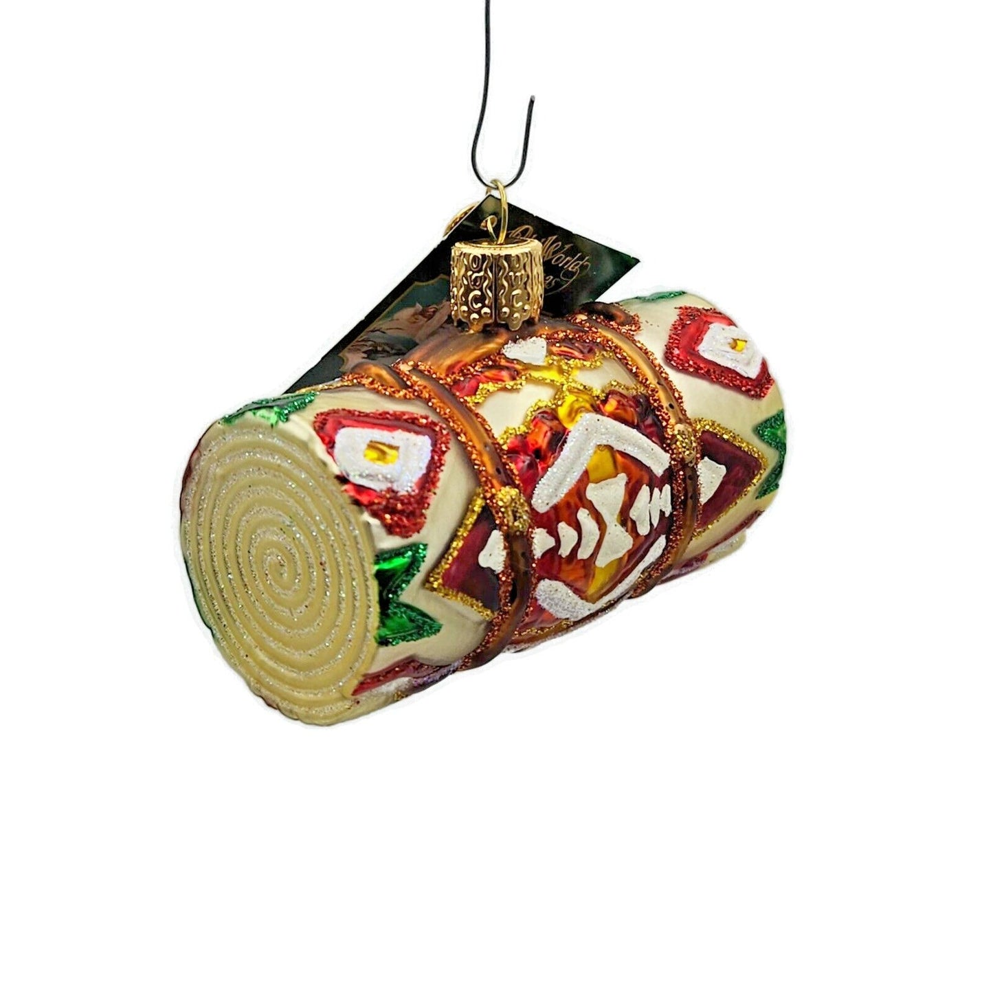 Old World Christmas Wool Blanket Native American Design Christmas Tree Ornament