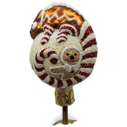 Patricia Breen Ultra Miniature Chameleon Gingerbread Clip On Christmas Ornament