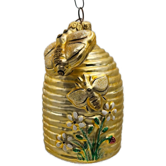 Patricia Breen Beeskep With Bee Flowers Gold Spring Insect Christmas Ornament