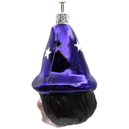 Patricia Breen Witch Hazel Lavender Face Purple Stars Halloween Ornament CATZ