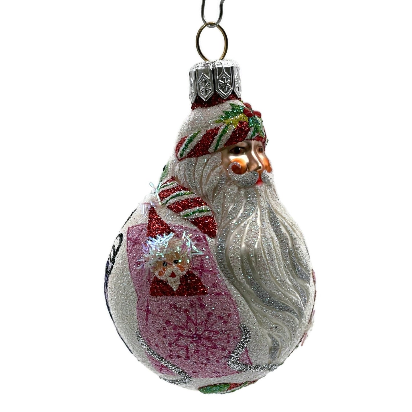Patricia Breen Miniature Santa du Monde Presents Christmas Tree Ornament
